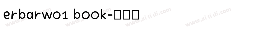 erbarw01 book字体转换
